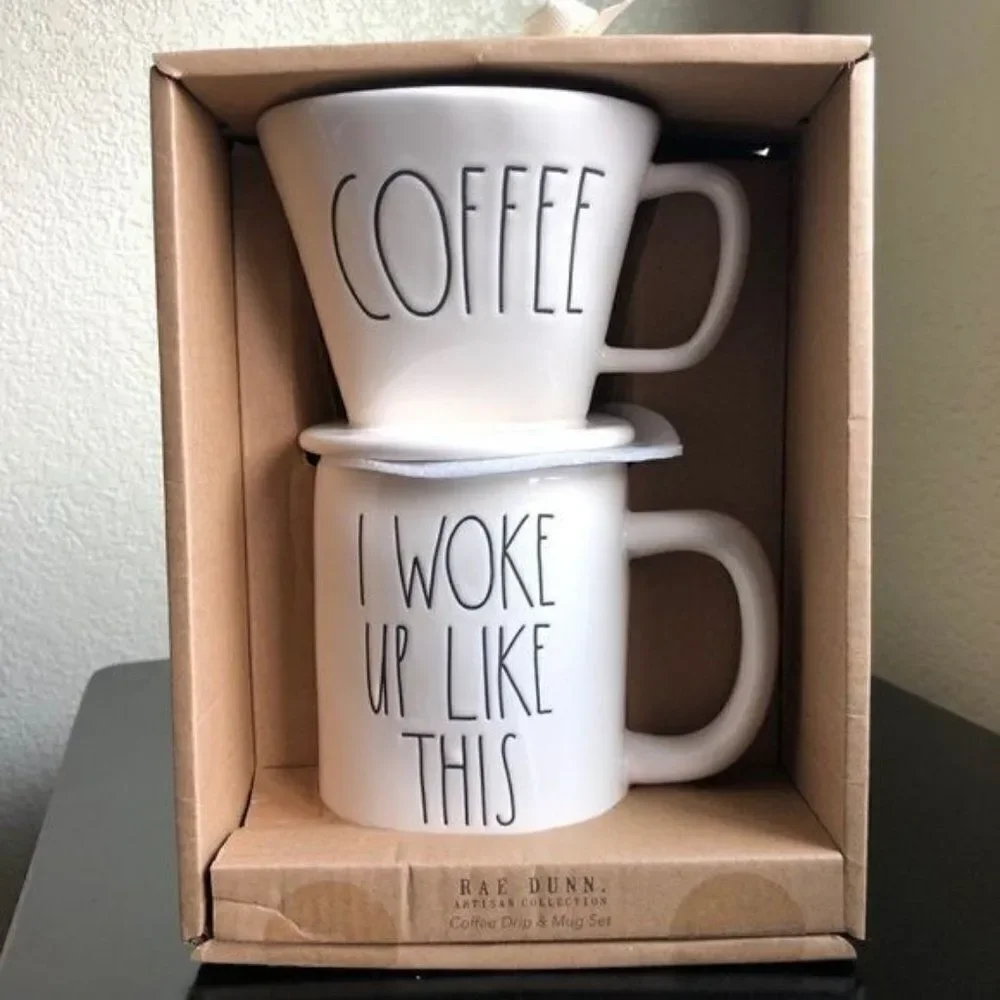 Rae Dunn Coffee Drip and Mug Set